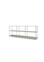 Montana - Shelving system - Montana Free 222000 - Frame: 44C Chrome - 167 Ruby