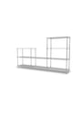 Montana - Shelving system - Montana Free 312000 - Frame: 44c Chrome - 167 Ruby