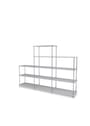 Montana - Shelving system - Montana Free 342000 - Frame: 44c Chrome - 167 Ruby