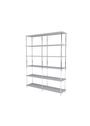 Montana - Shelving system - Montana Free 550000 - Frame: 44C Chrome - 167 Ruby