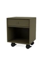 Montana - Bedside table - DREAM - With wheels - Fennel