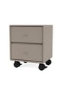 Montana - Bedside table - DRIFT - With wheels - Nordic