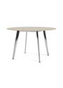 Montana - Dining Table - JW Table JW120 - Solid Oak / Polished Aluminium