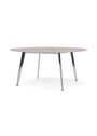 Montana - Ruokapöytä - JW Table JW160 - Solid Oak / Polished Aluminium