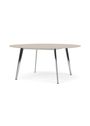 Montana - Spisebord - JW Table JW160 - Solid Oak / Polished Aluminium