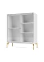 Montana - Display cabinet - Ripple II - With Brass Legs - Acacia