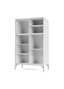 Montana - Display cabinet - Ripple Cabinet III - With Brass Legs - Acacia