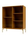 Montana - Display cabinet - Ripple II - With Brass Legs - Acacia