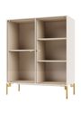 Montana - Display cabinet - Ripple II - With Brass Legs - Acacia