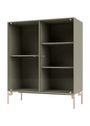 Montana - Display cabinet - Ripple II - With Mushroom Legs - Anthracite