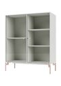 Montana - Display cabinet - Ripple II - With Mushroom Legs - Anthracite