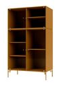 Montana - Display cabinet - Ripple Cabinet III - With Brass Legs - Acacia