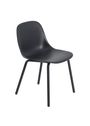 Muuto - Garden chair - Fiber Outdoor Side Chair - Anthracite Black