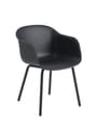 Muuto - Chaise de jardin - Fiber Outdoor Armchair - Anthracite Black
