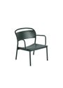 Muuto - Krzesło ogrodowe - Linear Steel Lounge Armchair - Burnt Orange