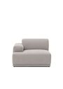Muuto - Couch - Connect Soft Modular - Modules - Left Armrest (A) - Re-wool 128