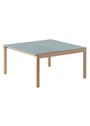 Muuto - Table basse - Couple Coffee Table - 1 Plain – Pale Blue/Oak