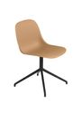Muuto - Dining chair - Fiber Side Chair - Swivel Base w/o Return - Dusty Green/Dusty Green