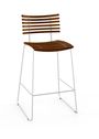 Naver Collection - Bar stool - Leopard Barstool / GM 4167 by Henrik Lehm - Oiled elm / Stainless steel