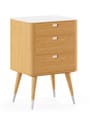 Naver Collection - Dresser - Chest of drawer / AK2410 by Nissen & Gehl - Oiled walnut / Corian top / point legs