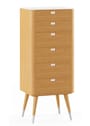 Naver Collection - Dressoir - Chest of drawer / AK2420 by Nissen & Gehl - Oiled walnut / Corian top / point legs