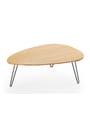 Naver Collection - Soffbord - Coffee Table / AK1810 & AK1850 by Nissen & Gehl - Oiled Oak / Stainless steel