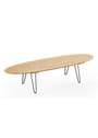 Naver Collection - Coffee Table - Coffee Table / AK1880 by Nissen & Gehl - Oiled Oak / Stainless steel