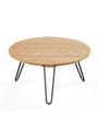 Naver Collection - Eettafel - Coffee Table / AK1810 & AK1850 by Nissen & Gehl - Oiled Oak / Stainless steel