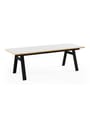 Naver Collection - Dining Table - Chess Table w. Corian Top Inkl. 1 Butterfly extension leaf / GM 3400 by Nissen & Gehl - Oiled Oak / Black powder coated steel