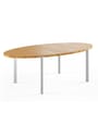 Naver Collection - Eettafel - Extension Oval Table / GM 2142 & 2152 by Nissen & Gehl - GM 2142 Oiled Oak / Stainless steel