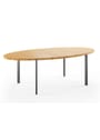 Naver Collection - Matbord - Oval Table Extension - Oiled Oak / Stainless steel