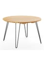 Naver Collection - Dining Table - Round Table / GM6600 by Nissen & Gehl - Oiled Oak / Stainless steel