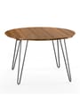 Naver Collection - Table à manger - Round Table / GM6600 by Nissen & Gehl - Oiled Oak / Stainless steel