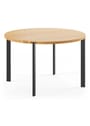 Naver Collection - Ruokapöytä - Round Table / GM 2180 by Nissen & Gehl - Oiled Oak / Stainless steel