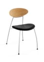 Naver Collection - Esstischstuhl - Stone chair / GM666 by Nissen & Gehl MDD - Oiled oak / Naver Select Cognac leather / Stainless steel