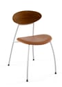 Naver Collection - Dining chair - Stone chair / GM666 by Nissen & Gehl MDD - Oiled oak / Naver Select Cognac leather / Stainless steel