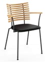 Naver Collection - Esstischstuhl - Tiger armchair / GM4106 by Henrik Lehm - Oiled oak / Naver Select Cognac leather / Stainless steel