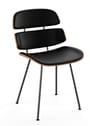 Naver Collection - Chaise à manger - Midas chair / GM 575 by Susanne Grønlund - Lacquered oak / Naver Select black leather / Stainless steel