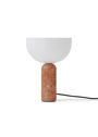 New Works - Bordslampa - Kizu Table Lamp - Small - White Marble w. White Acrylic