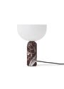 New Works - Pöytävalaisin - Kizu Table Lamp - Small - White Marble w. White Acrylic