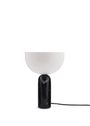 New Works - Table Lamp - Kizu Table Lamp - Small - Gris du Marais Marble w. White Acrylic