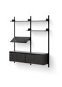 New Works - Shelving system - New Works Living Shelf Cabinets Low w. Doors - White / White