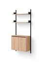 New Works - Shelving system - New Works Wall Shelf 1900 Cabinet Tall w. Doors - White / White