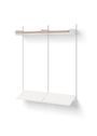 New Works - Shelving system - New Works Wardrobe Shelf 2 - White / White