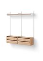 New Works - Shelving system - New Works Wardrobe Shelf Cabinets w. Drawers - White / White