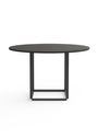 New Works - Mesa de jantar - Florence Dining Table Ø120 - Natural oiled oak w. Black Frame