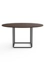 New Works - Mesa de jantar - Florence Dining Table Ø145 - Natural oiled oak w. Black Frame