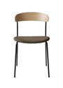 New Works - Silla de comedor - Missing Chair | Seat Upholstery - Lacquered Oak / Barnum Sand 2