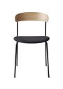 New Works - Dining chair - Missing Chair | Seat Upholstery - Lacquered Oak / Barnum Sand 2