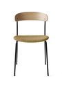 New Works - Silla de comedor - Missing Chair | Seat Upholstery - Lacquered Oak / Barnum Sand 2